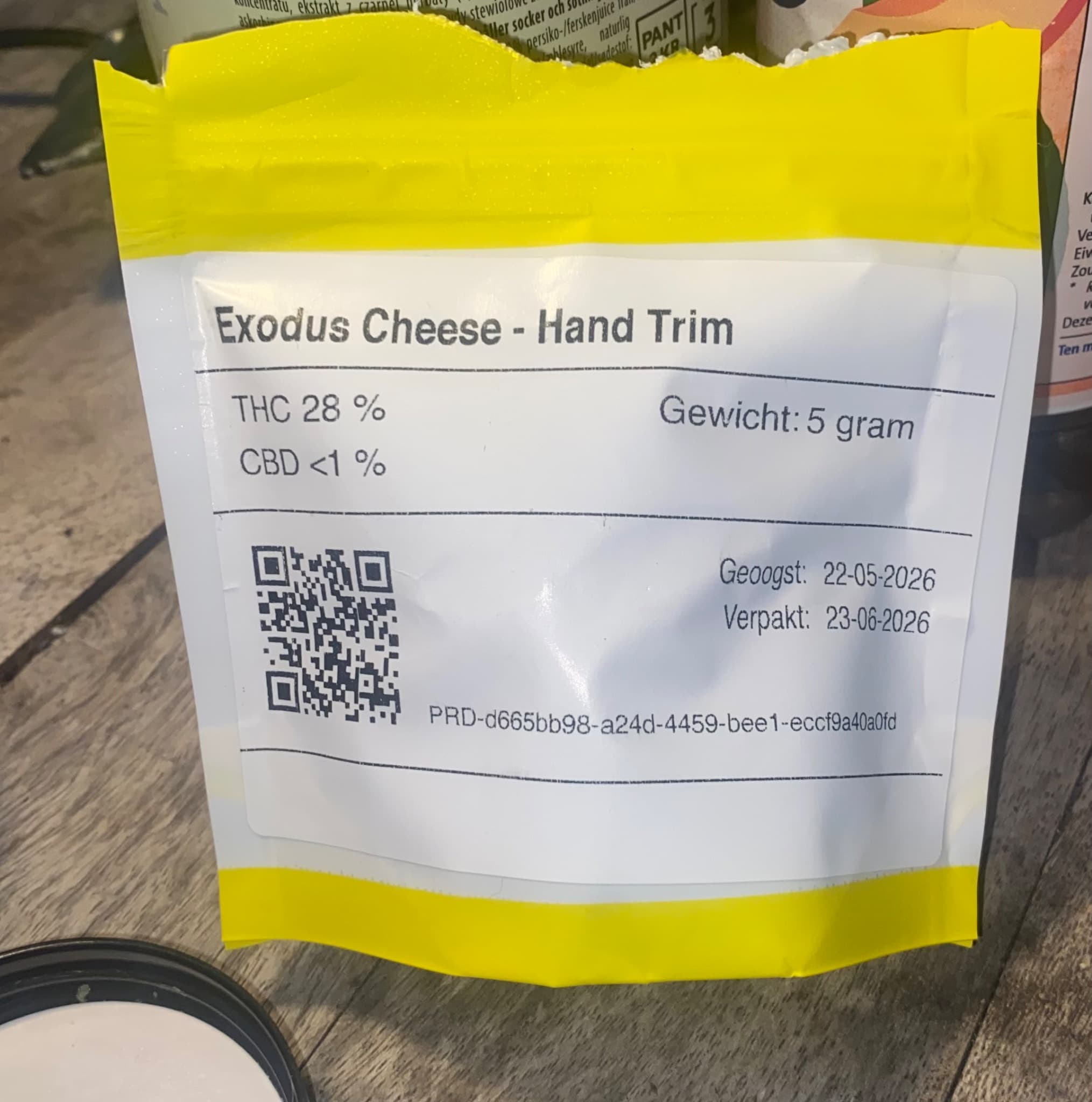 Exodus Cheese - Hand Trim wiet experiment packaging โ Hollandse Hoogtes