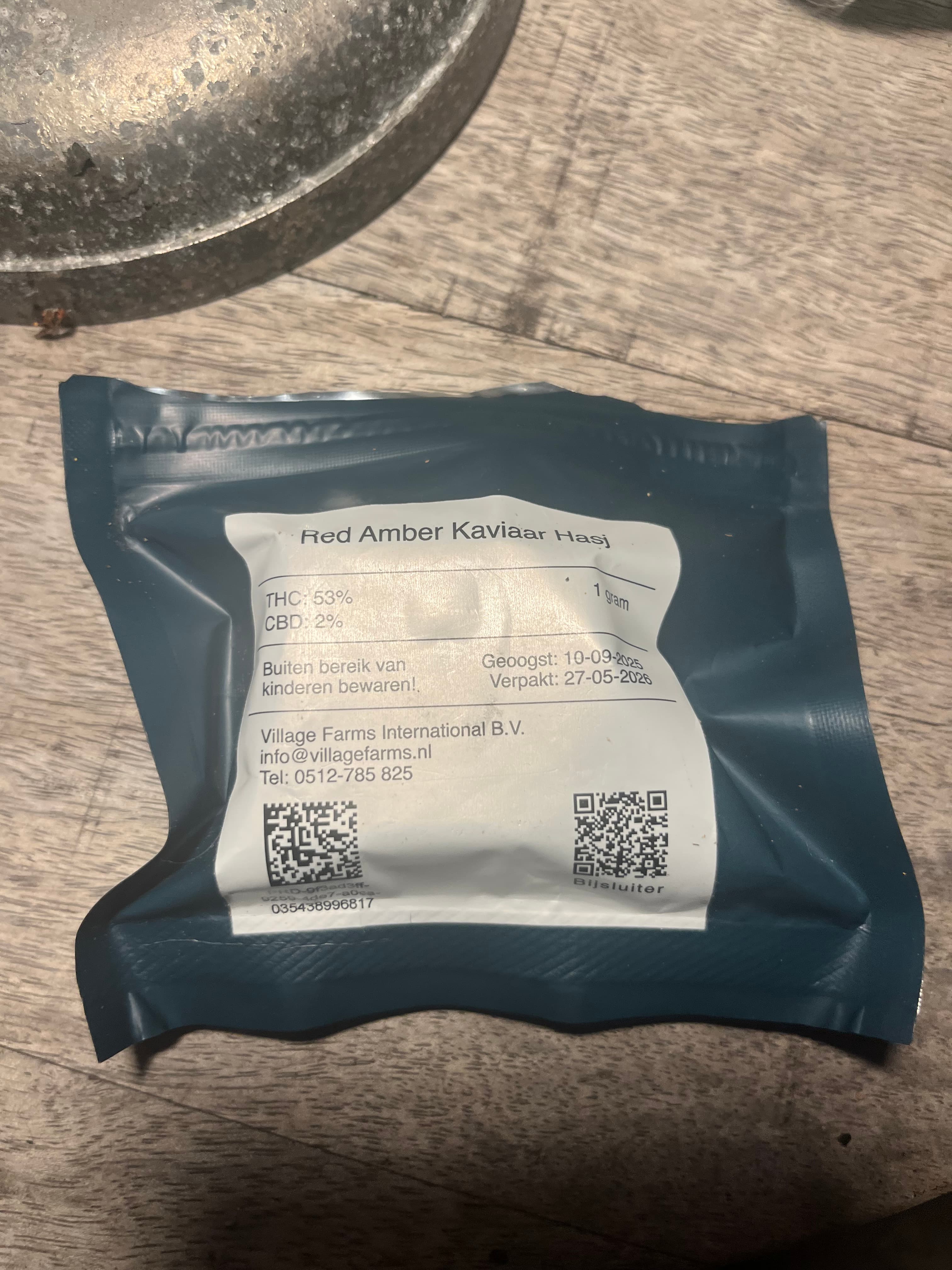Red Amber Kaviaar Hasj wiet experiment packaging โ Leli Holland