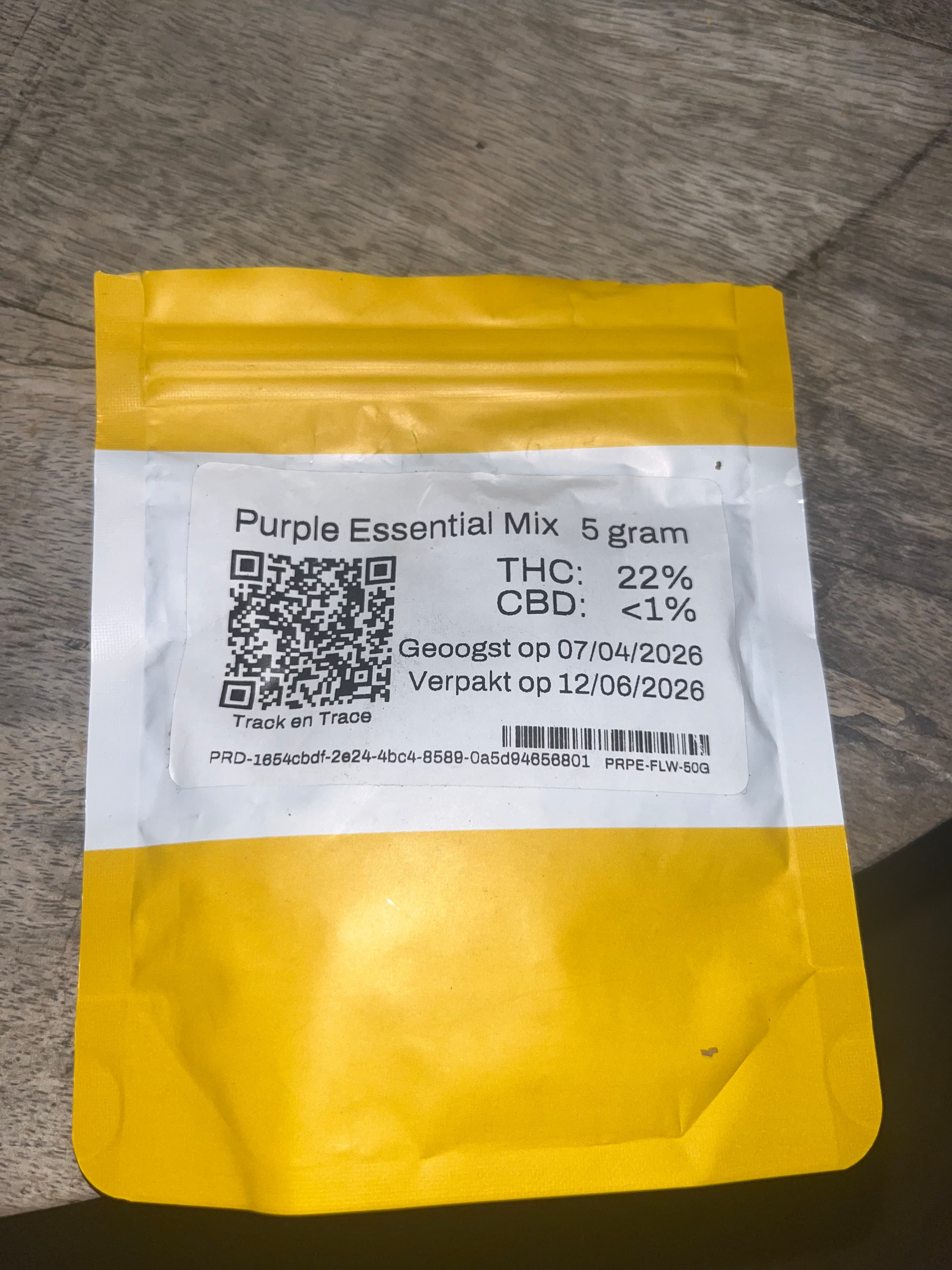Purple Essential Mix packaging